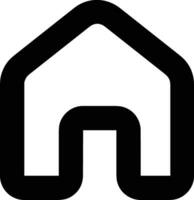 Home outline icon symbol vector image. Illustration of the house real estate graphic property design image