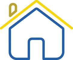 Home outline icon symbol vector image. Illustration of the house real estate graphic property design image