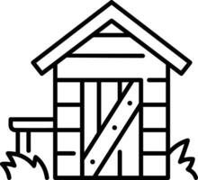 Home outline icon symbol vector image. Illustration of the house real estate graphic property design image