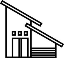 Home outline icon symbol vector image. Illustration of the house real estate graphic property design image