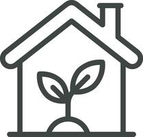 Home outline icon symbol vector image. Illustration of the house real estate graphic property design image