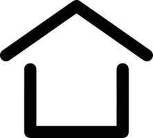 Home outline icon symbol vector image. Illustration of the house real estate graphic property design image