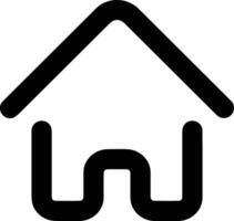 Home outline icon symbol vector image. Illustration of the house real estate graphic property design image