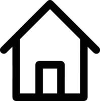 Home outline icon symbol vector image. Illustration of the house real estate graphic property design image