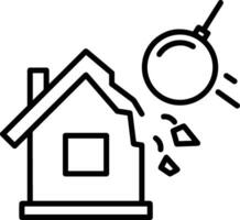 Home outline icon symbol vector image. Illustration of the house real estate graphic property design image