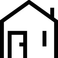 Home outline icon symbol vector image. Illustration of the house real estate graphic property design image