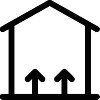 Home outline icon symbol vector image. Illustration of the house real estate graphic property design image