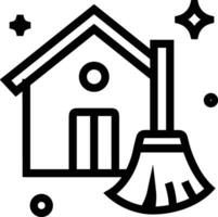 Home outline icon symbol vector image. Illustration of the house real estate graphic property design image