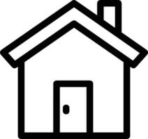 Home outline icon symbol vector image. Illustration of the house real estate graphic property design image