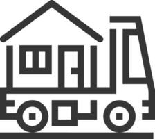 Home outline icon symbol vector image. Illustration of the house real estate graphic property design image