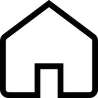 Home outline icon symbol vector image. Illustration of the house real estate graphic property design image