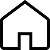 Home outline icon symbol vector image. Illustration of the house real estate graphic property design image