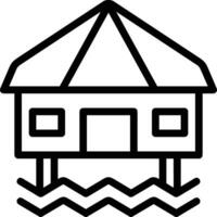 Home outline icon symbol vector image. Illustration of the house real estate graphic property design image
