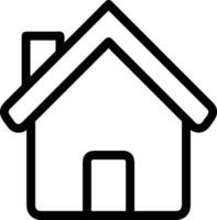 Home outline icon symbol vector image. Illustration of the house real estate graphic property design image