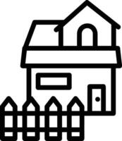 Home outline icon symbol vector image. Illustration of the house real estate graphic property design image