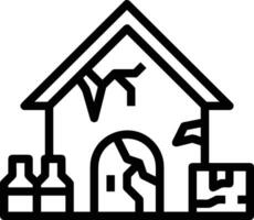 Home outline icon symbol vector image. Illustration of the house real estate graphic property design image