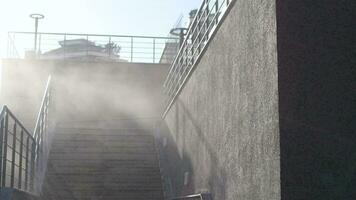 dust in a air , Worker using industrial grinder video