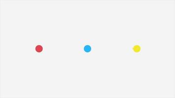 Abstract Colorful Lines and Spheras 2D Animation video