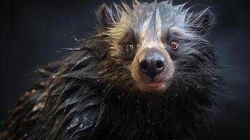 ai generado binturong más completo natura animal fondo de pantalla antecedentes foto