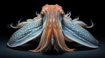 AI generated Cuttlefish natura animal wallpaper background photo