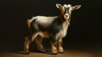 AI generated Pygmy Goat natura animal wallpaper background photo