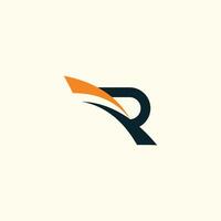 Letter R logo design element vector with modern concept