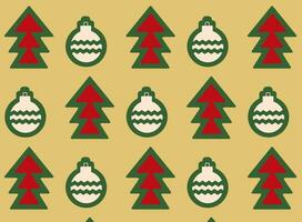 alegre Navidad, Navidad sin costura modelo. hermosa nuevo año decoración con Navidad caracteres. panorámico bandera. vector ilustración.