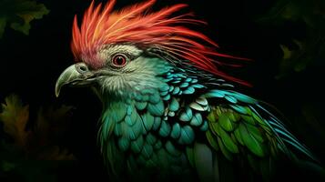 ai generado quetzal natura animal fondo de pantalla antecedentes foto