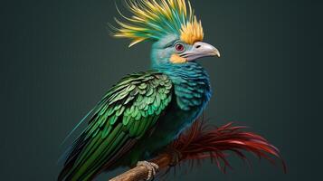 AI generated Quetzal natura animal wallpaper background photo