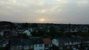 Antenne Aussicht von britisch Stadt, Dorf und Wohn Nachlass video