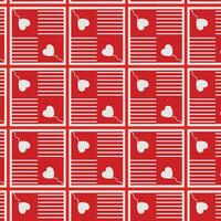 Cute check pattern for valentine's day. Seamless pattern design for shirt, pajamas and background. vector