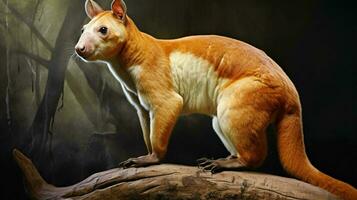 AI generated Tree Kangaroo natura animal wallpaper background photo