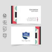 Professional business card design vector file, elegant, minimalist,