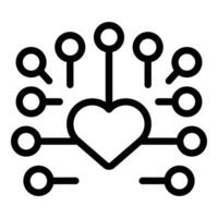 Support help like icon outline vector. Integrity law vector