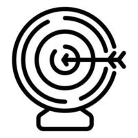 Integrity target icon outline vector. Value balance vector