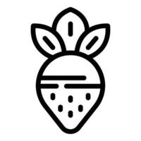 Nutritional turnip icon outline vector. Dietary food culinary vector