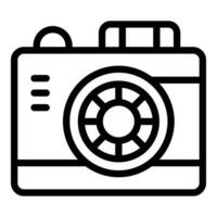 Professional digicam device icon outline vector. Modern shooting gadget vector