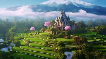 AI generated Most beautiful places in the world photo