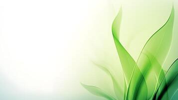 AI generated nature green leaves background photo