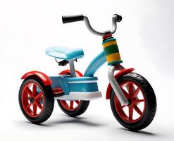 AI generated three wheel children toy photo