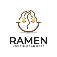 Ramen illustration logo vector