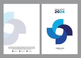 Annual Report Cover Design vector