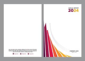 Annual Report Cover Design vector