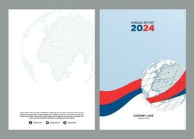 Annual Report Cover Design vector