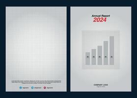 Annual Report Cover Design Editable vector