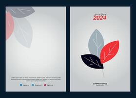 Annual Report Cover Design Editable vector