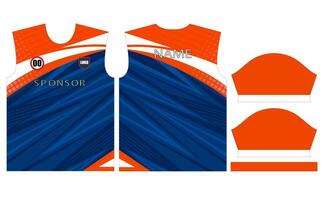 soccer jersey design for sublimation or football cricket jersey design vector