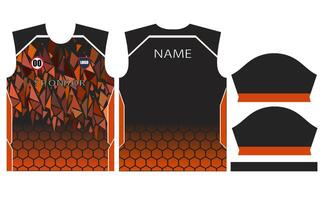 soccer jersey design for sublimation or football cricket jersey design vector