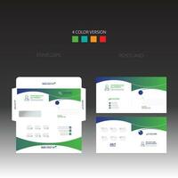 envelope and postcard for any company use vector