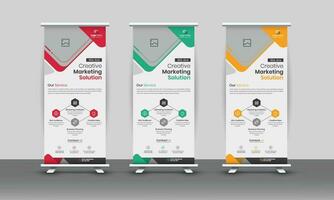 Vector Creative Corporate Rollup Banner Design layout